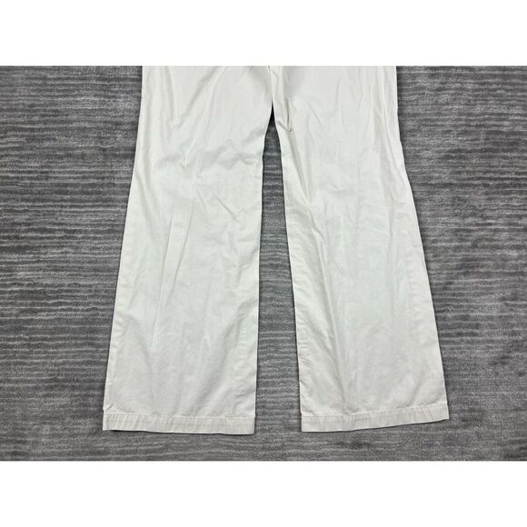 Banana‎ Republic Pants Womens 6 Ivory Bootcut 100% Cotton Casual - Picture 11 of 13